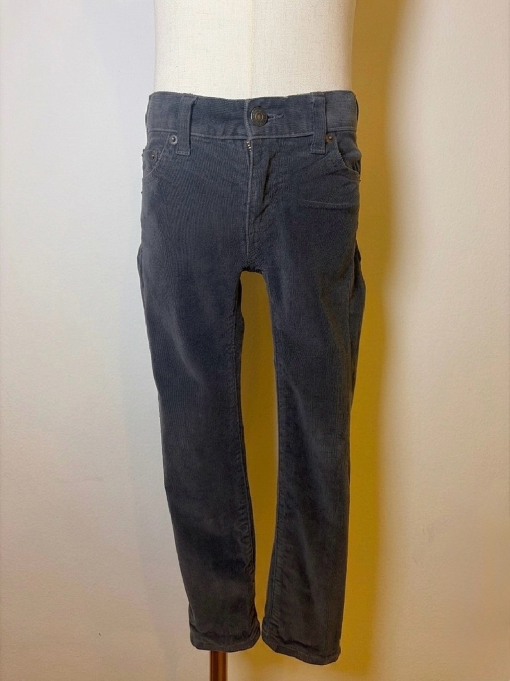 Crewcuts J.Crew Boys Grey Corduroy Pants Size 5 - Picture 4 of 7
